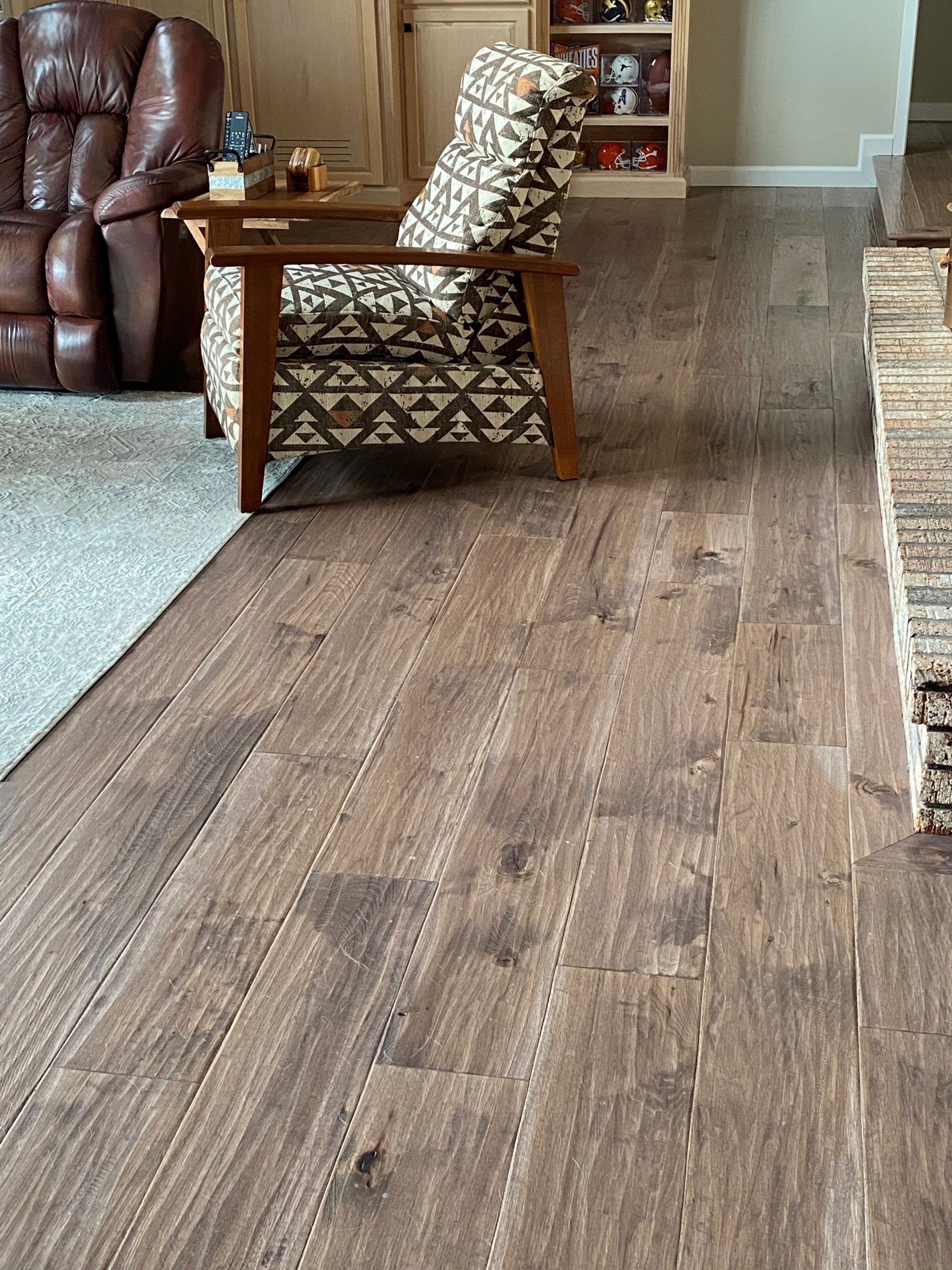 Hickory Prefinished Solid Hardwood Flooring Flooring Ideas   Character Hickory Engineered 8.25 Vintage Charm Grey Saddle 111 Scaled 